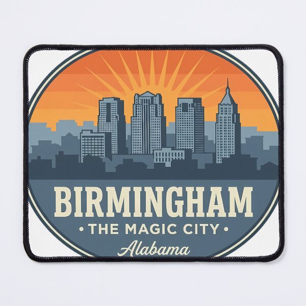 Item preview, Birmingham Skyline Magic City Alabama Sticker designed and sold by DetourDgn.
