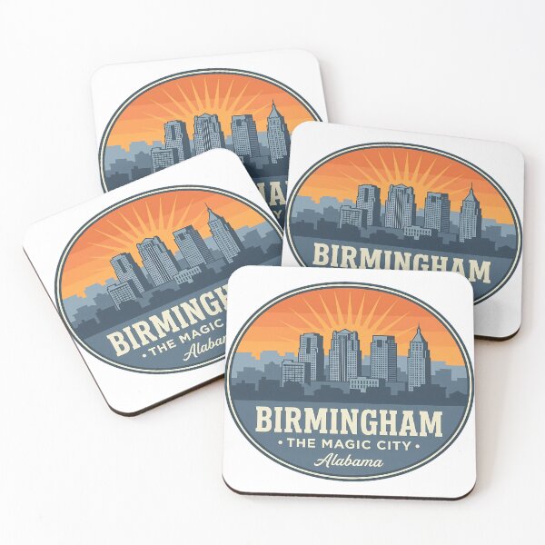 Item preview, Birmingham Skyline Magic City Alabama Sticker designed and sold by DetourDgn.