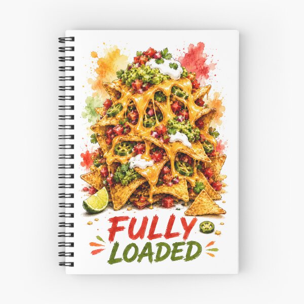 Item preview, Fully Loaded - Nachos Lover Food Illustration designed and sold by Shadow Sprite Art.