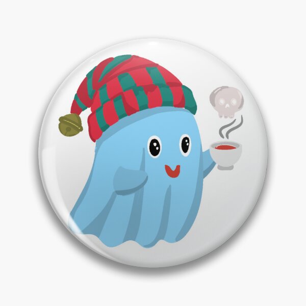Item preview, Cute Spooky Christmas Ghost and Holiday Pattern designed and sold by EWIKA By Ekawit.
