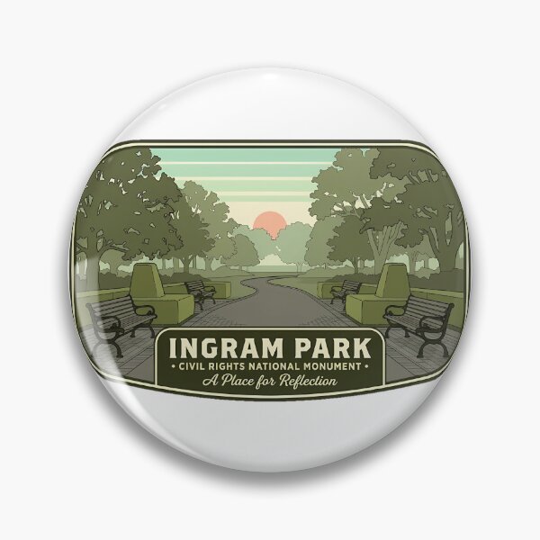 Item preview, Kelly Ingram Park Walking Path Birmingham Sticker designed and sold by DetourDgn.