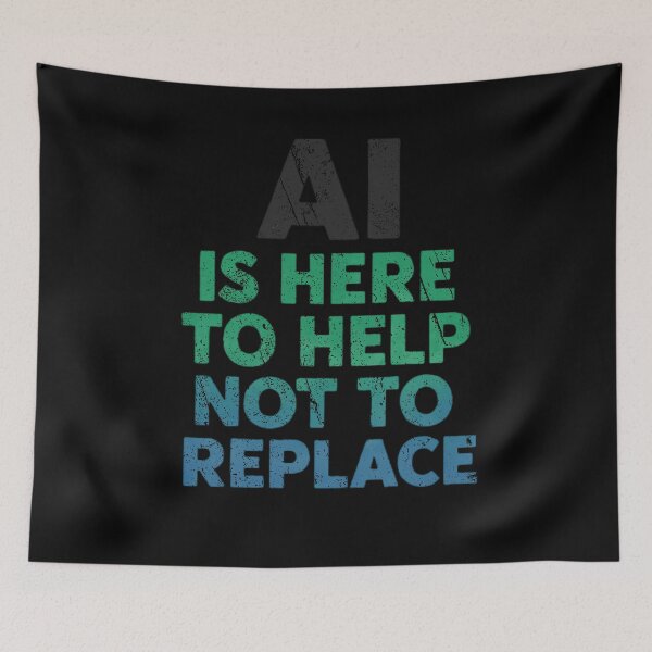 Item preview, AI Is Here To Help Not To Replace Artificial Intelligence Vintage designed and sold by JapanAnimeSH1.
