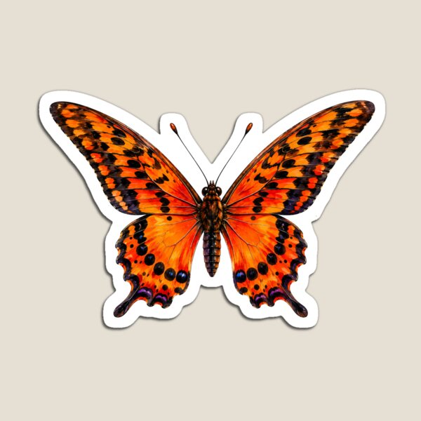 Item preview, African Giant Swallowtail Papilio antimachus Watercolor Style designed and sold by Harpagann.
