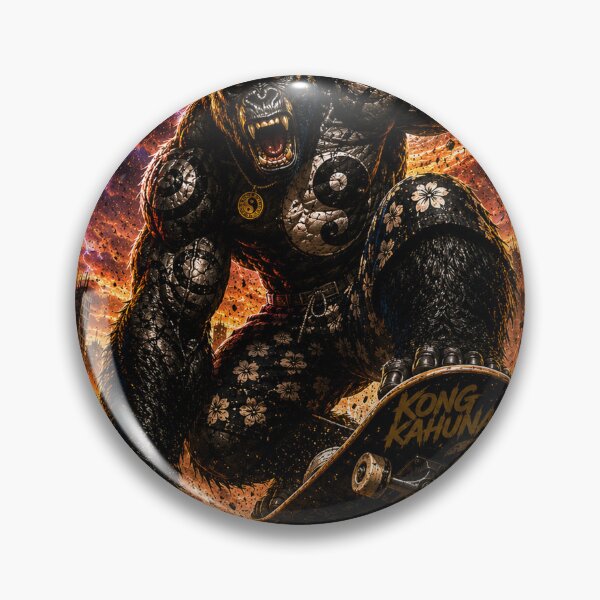 Item preview, Kong Kahuna Yin yang Skateboarding gorilla designed and sold by EterniaE.