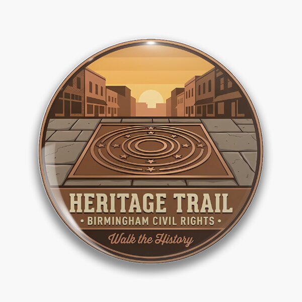 Item preview, Birmingham Civil Rights Heritage Trail Plaque Sticker designed and sold by DetourDgn.