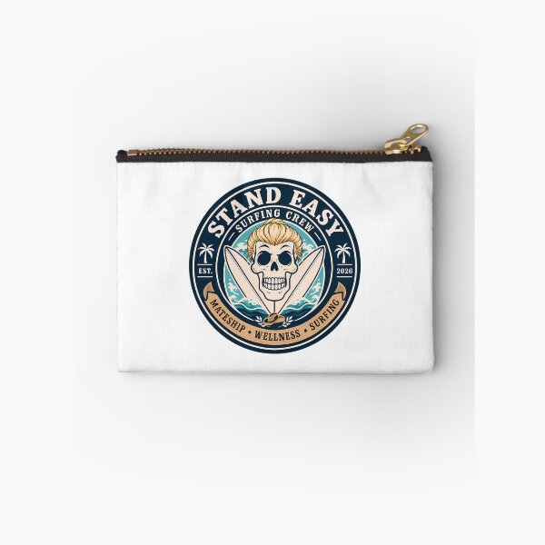 Item preview, Stand Easy Veteran Surf Club Logo Sunshine Coast - Male Version Blonde Manbun designed and sold by zeigler-cassiz.