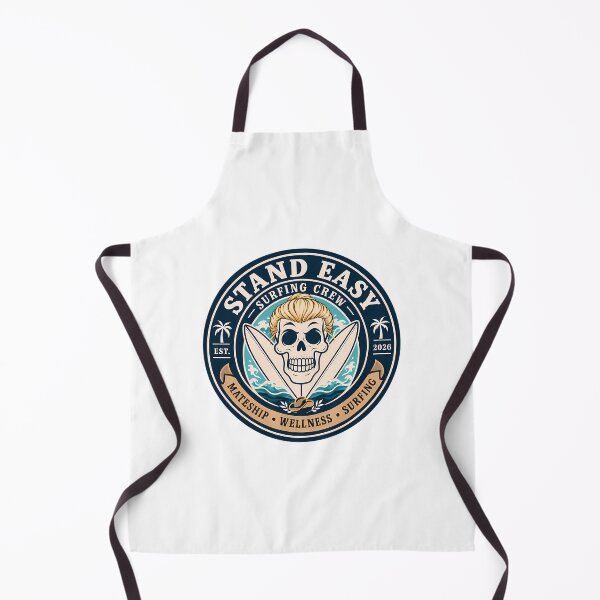 Item preview, Stand Easy Veteran Surf Club Logo Sunshine Coast - Male Version Blonde Manbun designed and sold by zeigler-cassiz.