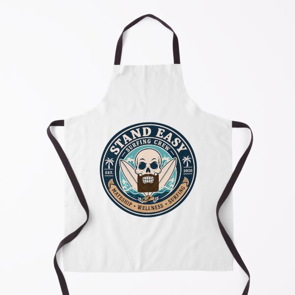 Item preview, Stand Easy Veteran Surf Club Logo Sunshine Coast - Male Version Brown Beard designed and sold by zeigler-cassiz.