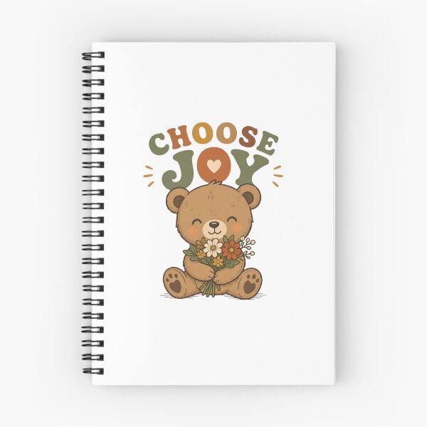 Item preview, Cute Bear Choose Joy Positive Quote T-Shirt designed and sold by UCDesigns.