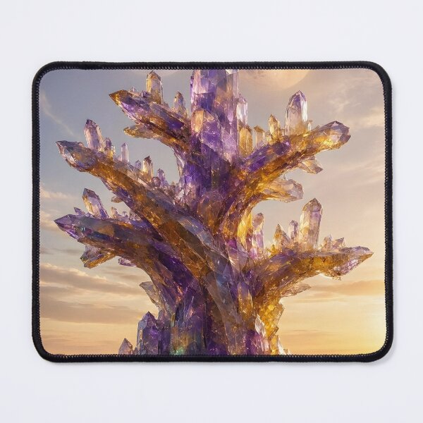 Item preview, Surreal Purple Crystal Tree with Twin Moons designed and sold by Pyt27.