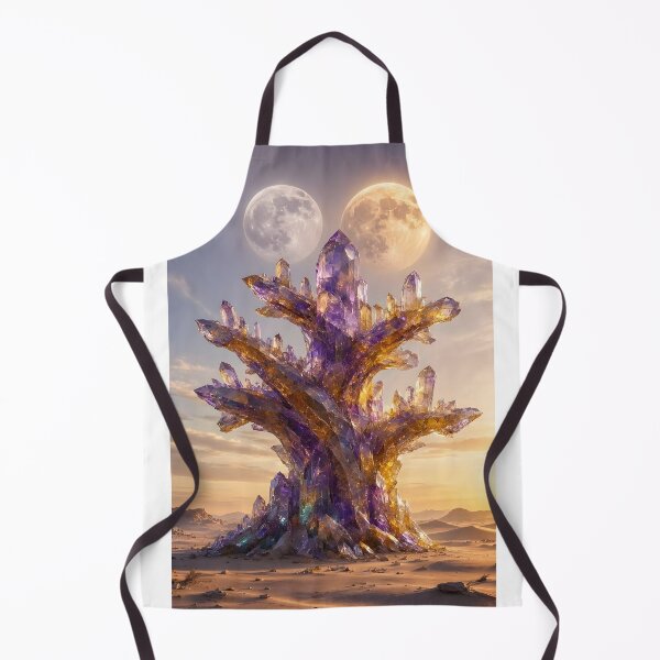 Item preview, Surreal Purple Crystal Tree with Twin Moons designed and sold by Pyt27.