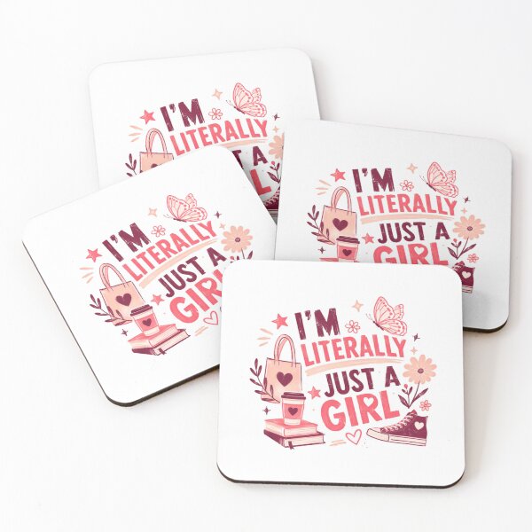 Item preview, I'm Literally Just A Girl Relatable Feminine Woman Humor designed and sold by JonesFlora2025.