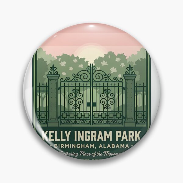 Item preview, Kelly Ingram Park Wrought-Iron Gate Birmingham Sticker designed and sold by DetourDgn.