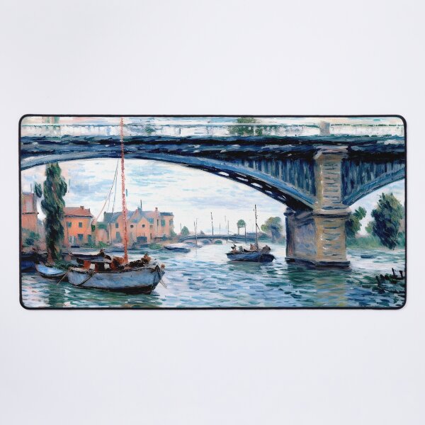 Item preview, The Bridge at Argenteuil in Grey Weather designed and sold by artdesignsnow.