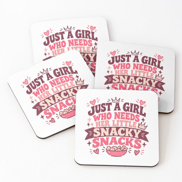 Item preview, Just A Girl Who Needs Her Little Snacky Snacks | Funny Snacking Foodie Girl designed and sold by JonesFlora2025.