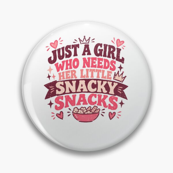 Item preview, Just A Girl Who Needs Her Little Snacky Snacks | Funny Snacking Foodie Girl designed and sold by JonesFlora2025.