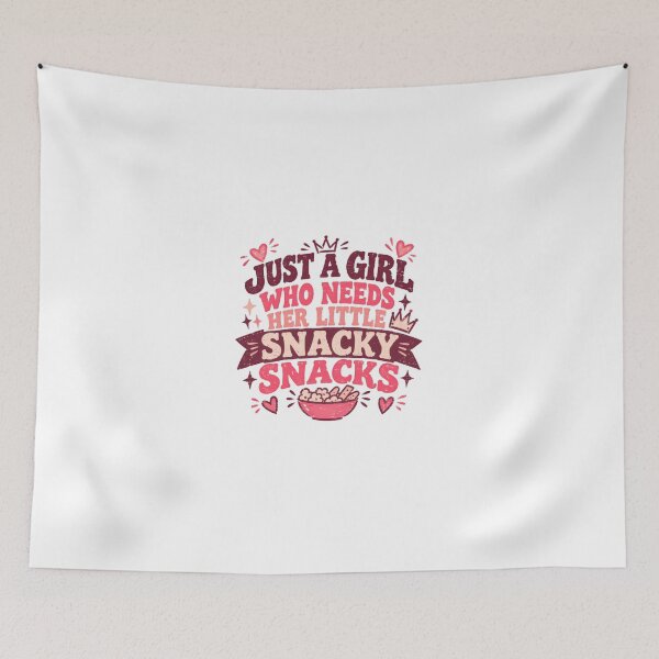 Item preview, Just A Girl Who Needs Her Little Snacky Snacks | Funny Snacking Foodie Girl designed and sold by JonesFlora2025.
