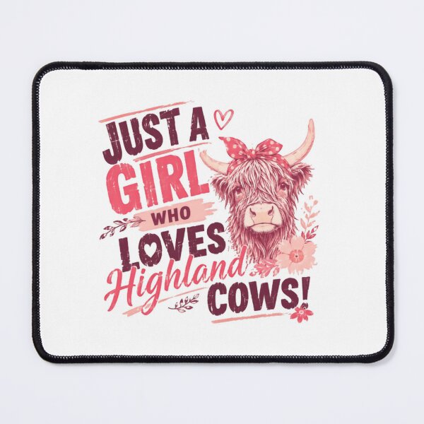 Item preview, Just A Girl Who Loves Highland Cows! Cow Lover Farm Animal Woman designed and sold by SkeletonsDanger.