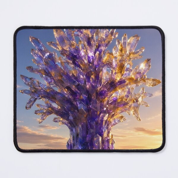 Item preview, Surreal Purple Crystal Tree with Twin Moons designed and sold by Pyt27.