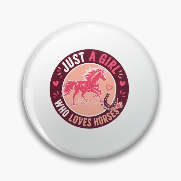Item preview, Just A Girl Who Loves Horses Equestrian Rider Horseback Riding designed and sold by SkeletonsDanger.