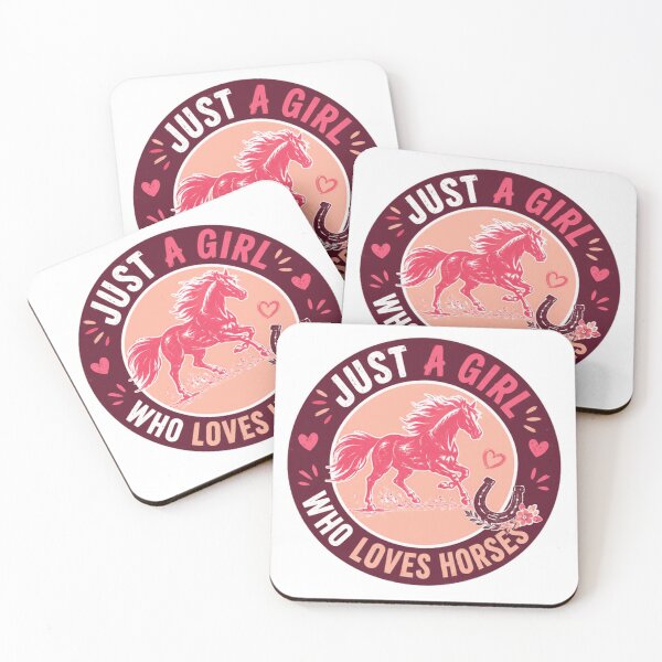 Item preview, Just A Girl Who Loves Horses Equestrian Rider Horseback Riding designed and sold by SkeletonsDanger.