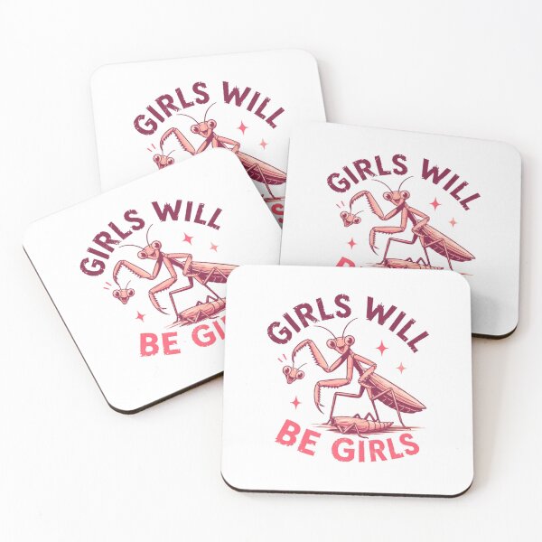 Item preview, Girls Will Be Girls Praying Mantis Dark Humor Female Empowerment designed and sold by JonesFlora2025.