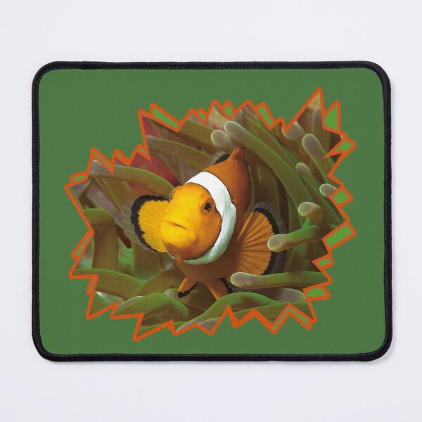 Item preview, Curious Clownfish Starburst Design * Graphic Underwater Art |  designed and sold by Photo & Design Ute Niemann.
