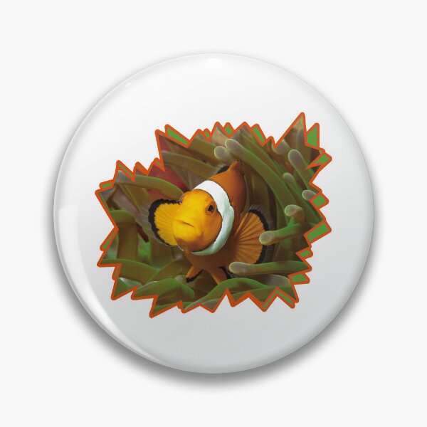 Item preview, Curious Clownfish Starburst Design * Graphic Underwater Art |  designed and sold by Photo & Design Ute Niemann.