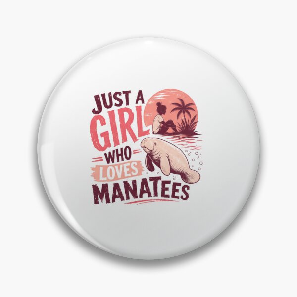 Item preview, Just A Girl Who Loves Manatees Woman Marine Life Lover designed and sold by SkeletonsDanger.