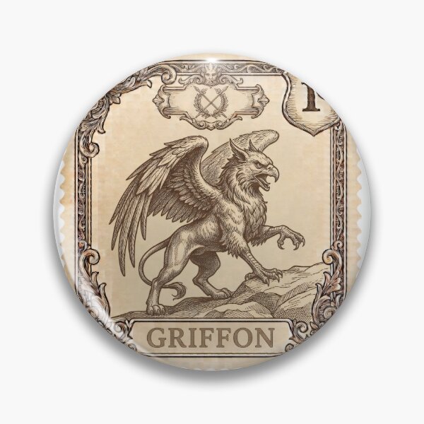 Item preview, Vintage Griffin Postage Stamp - Antique Engraving Art designed and sold by JeanChiale.