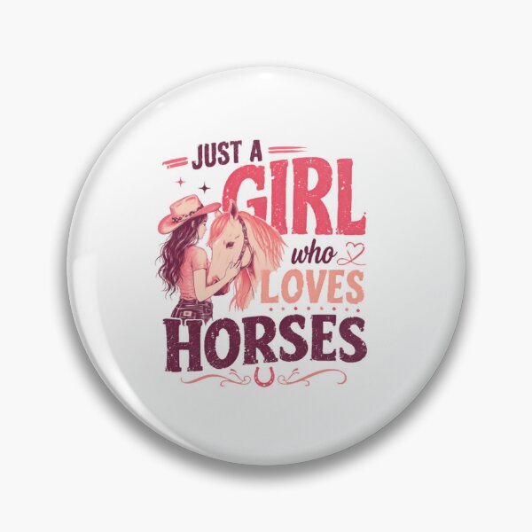 Item preview, Just A Girl Who Loves Horses Equestrian Cowgirl Rider designed and sold by SkeletonsDanger.