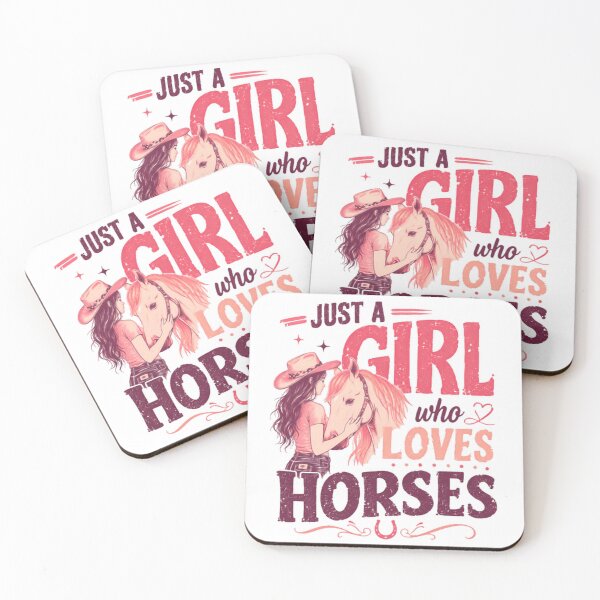 Item preview, Just A Girl Who Loves Horses Equestrian Cowgirl Rider designed and sold by SkeletonsDanger.