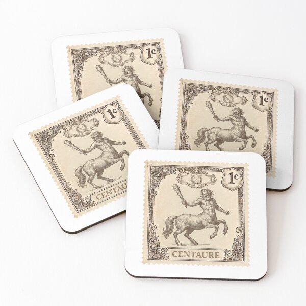 Item preview, Vintage Centaur Postage Stamp - Antique Engraving Art designed and sold by JeanChiale.