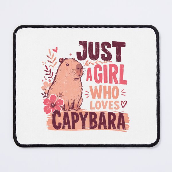 Item preview, Just A Girl Who Loves Capybara Animal Lover Women Enthusiast designed and sold by SkeletonsDanger.