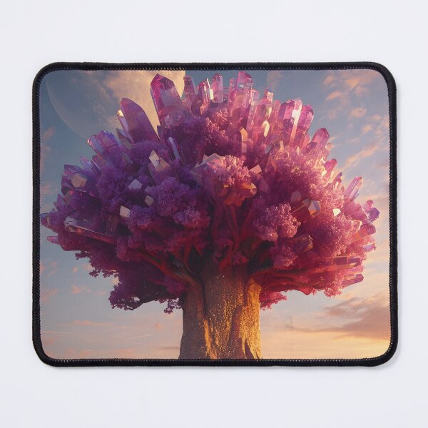 Item preview, Surreal Purple Crystal Tree with Twin Moons designed and sold by Pyt27.
