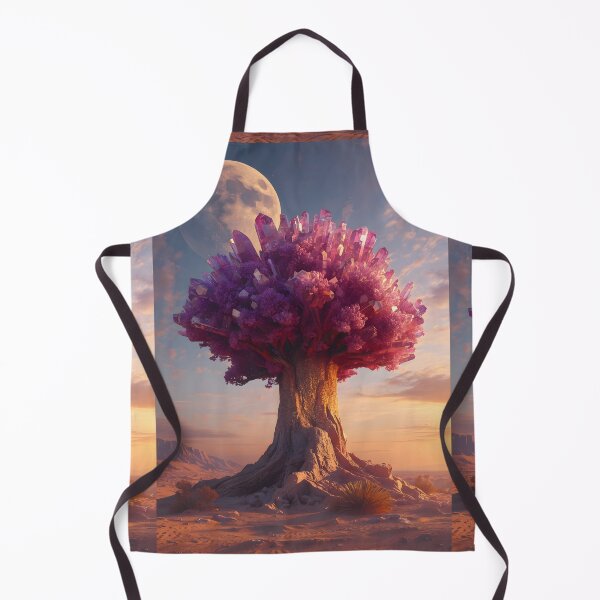 Item preview, Surreal Purple Crystal Tree with Twin Moons designed and sold by Pyt27.