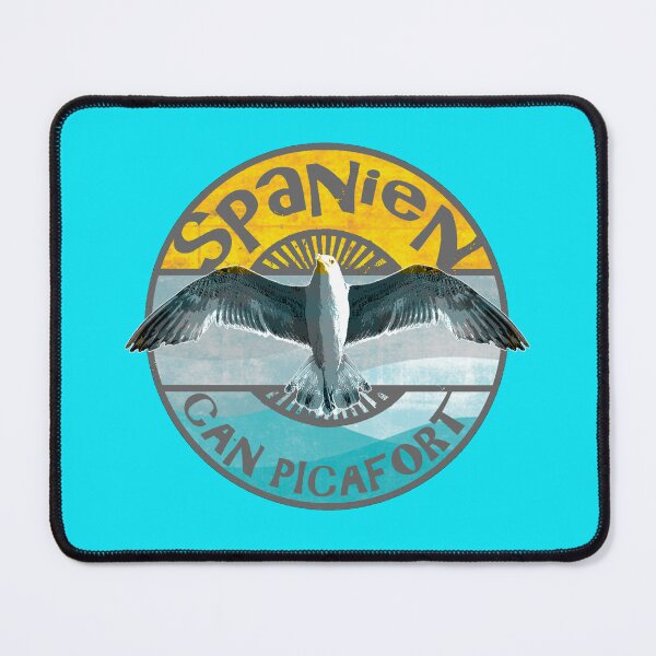Item preview, Mallorca Balearic Islands - Can Picafort with seagull designed and sold by Periartwork.