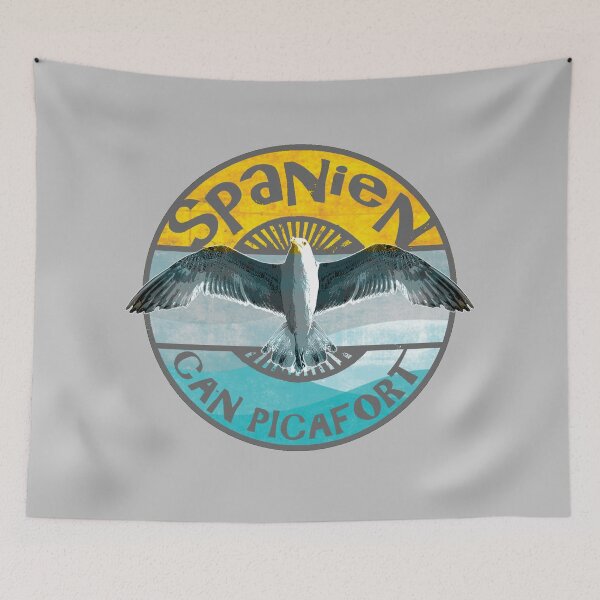 Item preview, Mallorca Balearic Islands - Can Picafort with seagull designed and sold by Periartwork.