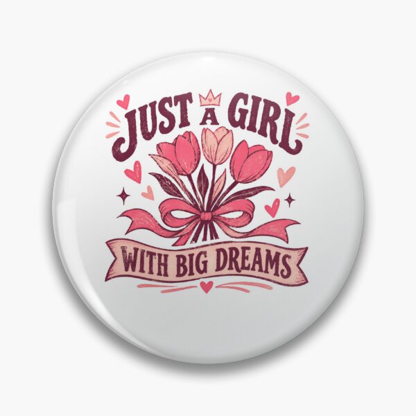 Item preview, Just A Girl With Big Dreams Empowering Quote For Women Dreamers designed and sold by JonesFlora2025.