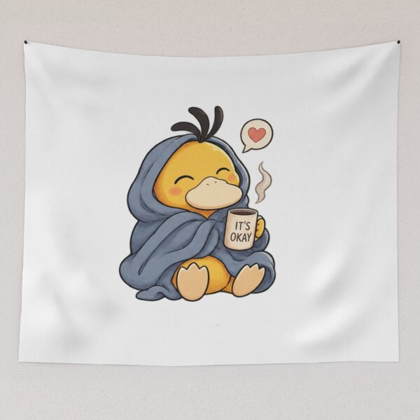 Item preview, Cozy Duck – It’s Okay Cute Yellow Duck designed and sold by Ramadane_design1.