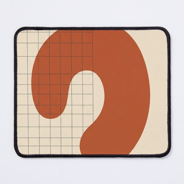 Item preview, Grid and Curve Balance | Minimalist Mid-Century Abstract Print designed and sold by Zaramodo.