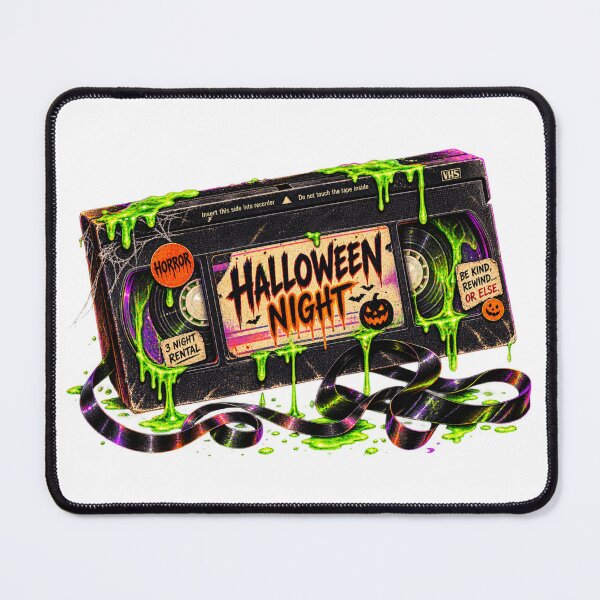 Item preview, Halloween Night VHS – Retro Video Store Horror designed and sold by The Cutting Room.