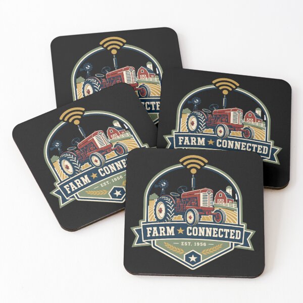 Item preview, Vintage Tractor Farm T-Shirt, Connected Smart Farm Badge Design, Retro Farmer Gift Tee, Red Tractor Windmill Barn Shirt, Est 1956 Country Life Tee designed and sold by EpicInks24.