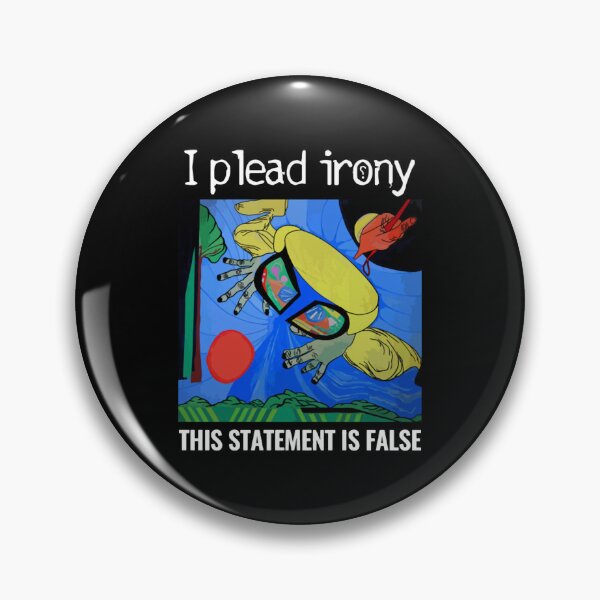Item preview, This Statement Is False Funny Logic Paradox Graphic designed and sold by ipleadirony.