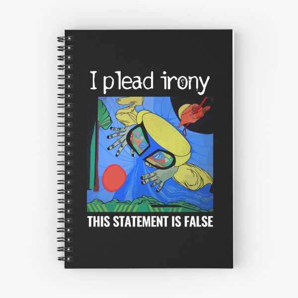 Item preview, This Statement Is False Funny Logic Paradox Graphic designed and sold by ipleadirony.