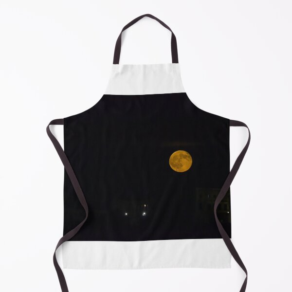 Item preview, Full Moon Over Dark Night Sky With Yellow Glow And Visible Lunar Surface Details designed and sold by Nmallia.