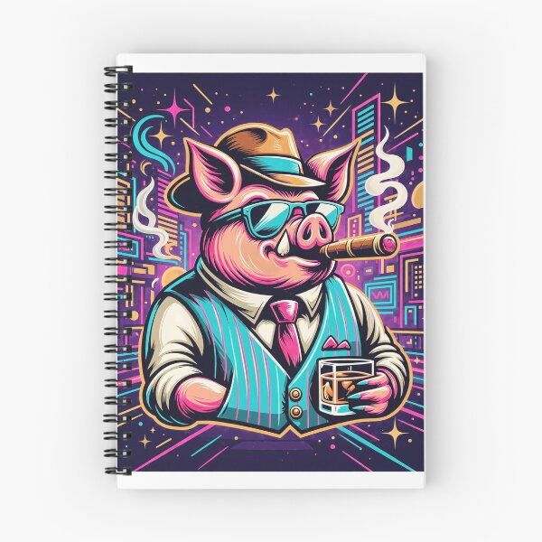 Item preview, Pork & Pinstripes Dapper Pig with Cigar designed and sold by Deborah457.