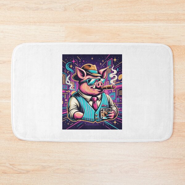 Item preview, Pork & Pinstripes Dapper Pig with Cigar designed and sold by Deborah457.