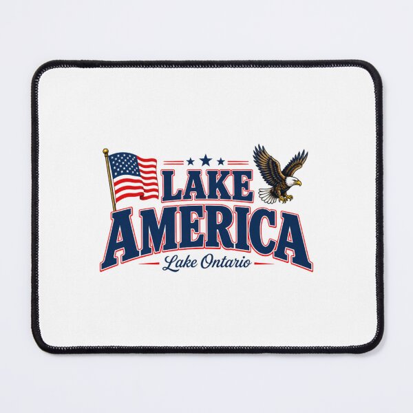 Item preview, Lake America Patriotic, Lake Ontario, Bald Eagle Flag designed and sold by HannahDetter.