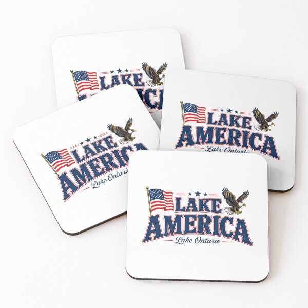 Item preview, Lake America Patriotic, Lake Ontario, Bald Eagle Flag designed and sold by HannahDetter.